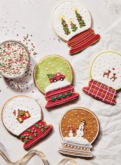 Decorated holiday cookies